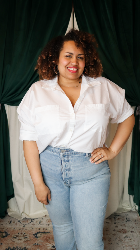 white tuck in shirt