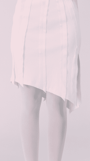petite plus asymmetrical skirt
