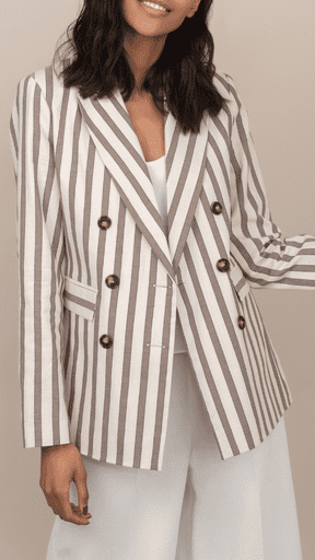 striped blazer