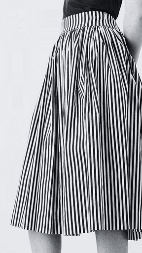 vertical striped skirt