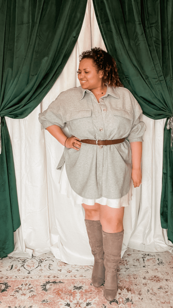 petite plus size shacket