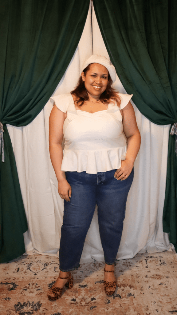 petite peplum outfit