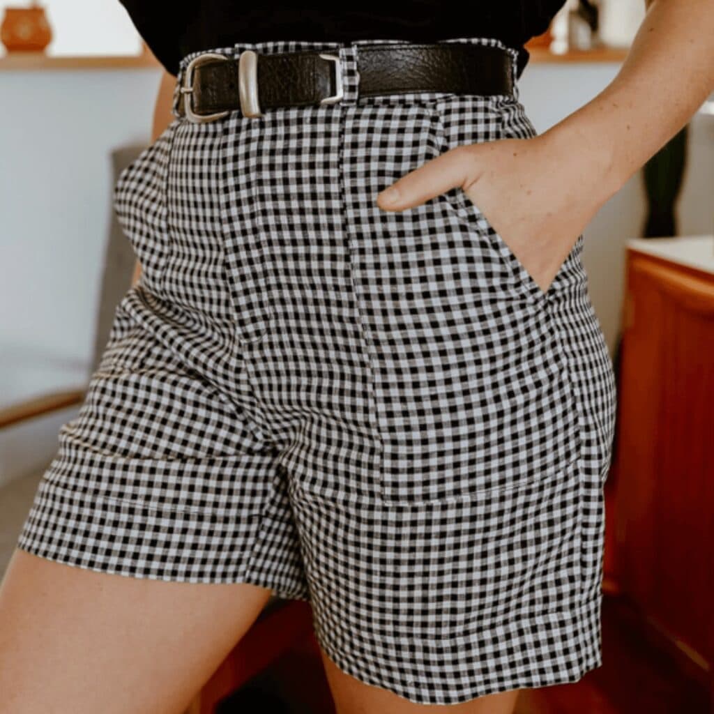 high waist short sewing pattern