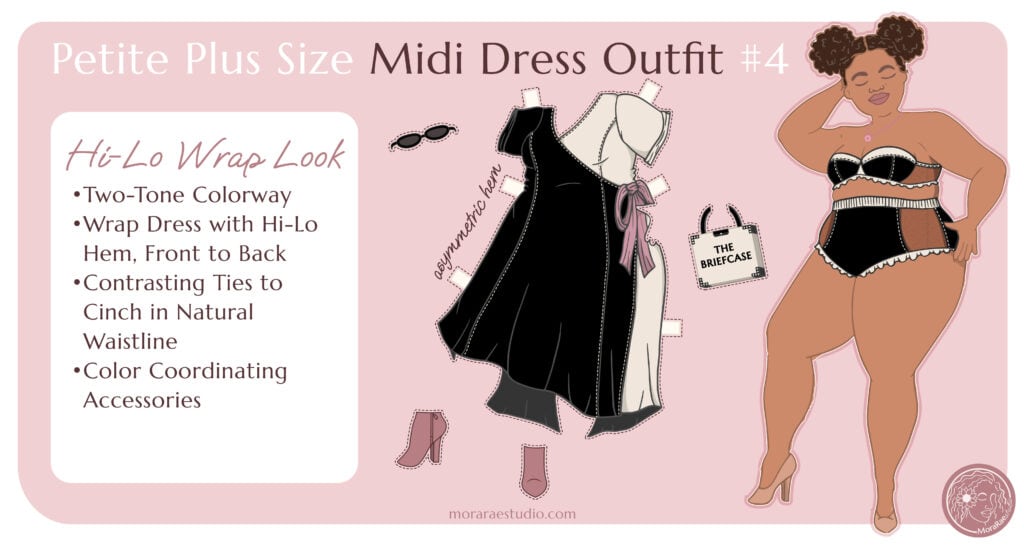petite plus size wrap dress outfit
