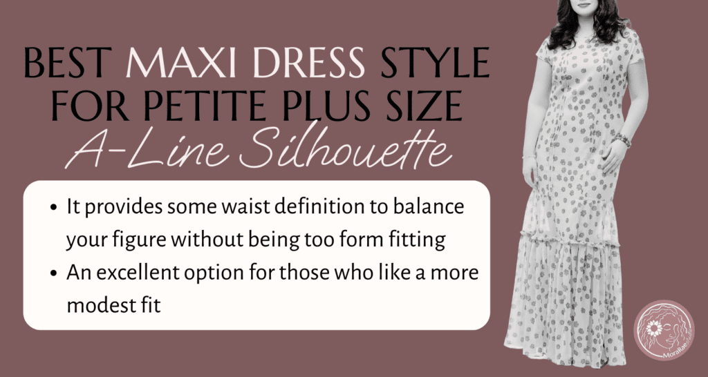 a-line silhouette maxi dress