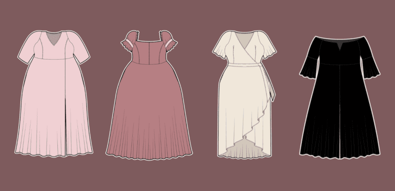 short curvy maxi dresses