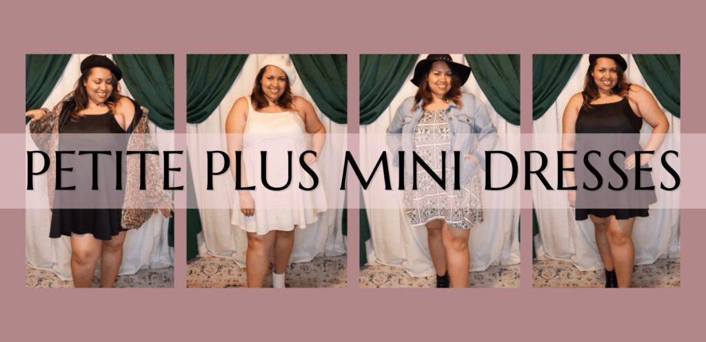 short plus size mini dresses