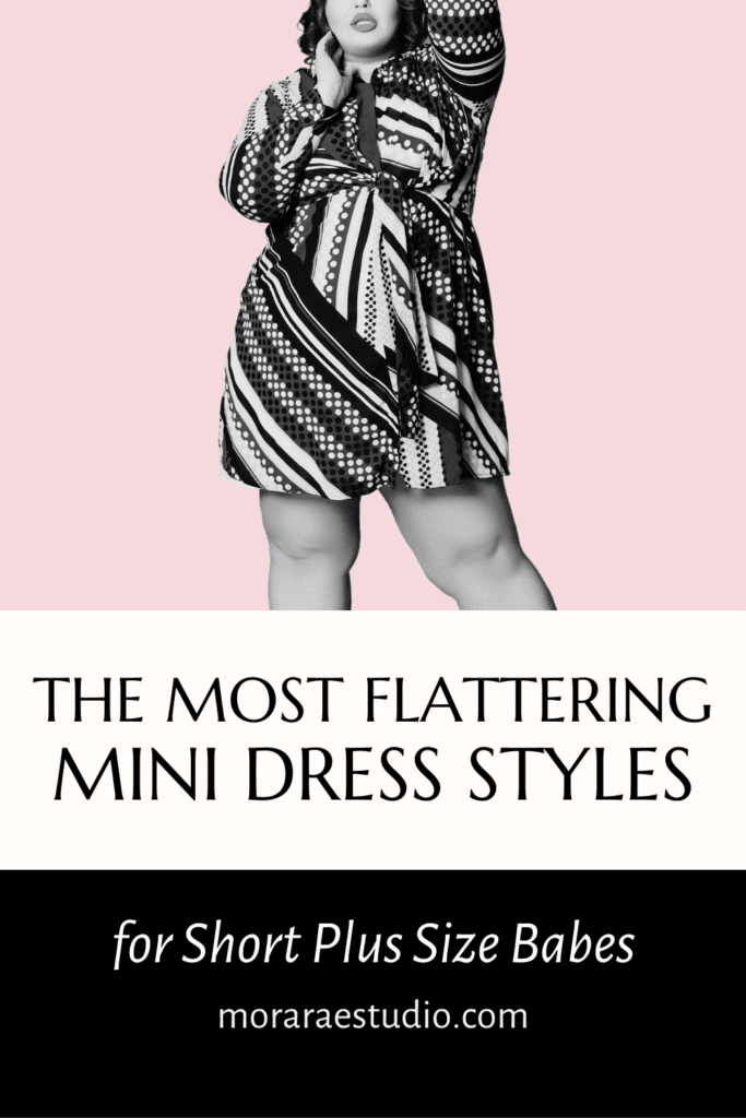 flattering plus size mini dress