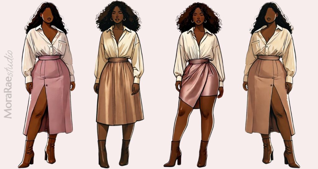 petite plus size defined waist outfits