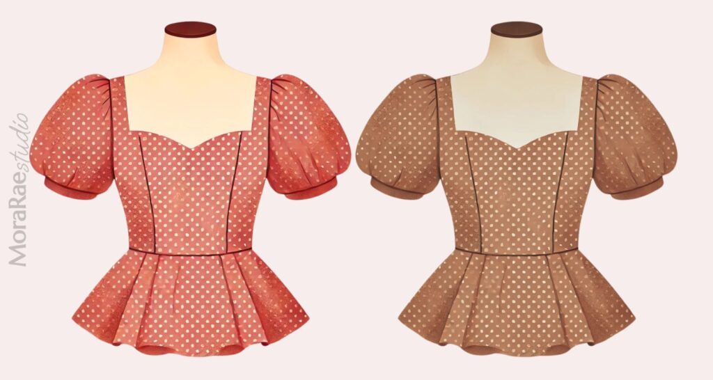 petite plus size peplum blouse